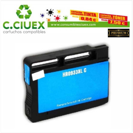 TINTA COMPATIBLE HP 933XL CYAN (CN054AE)
