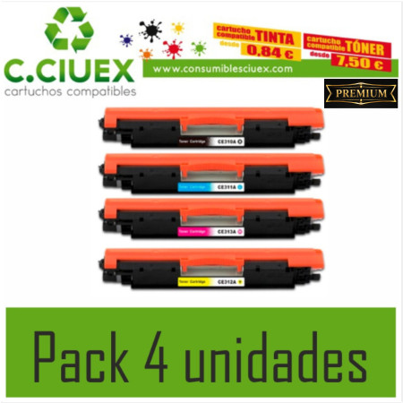 Toner Compatible HP CE310A (nº 126a) Negro