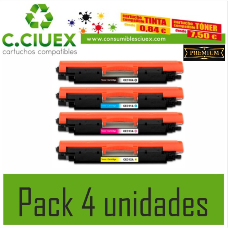 Toner Compatible HP CE310A (nº 126a) Negro