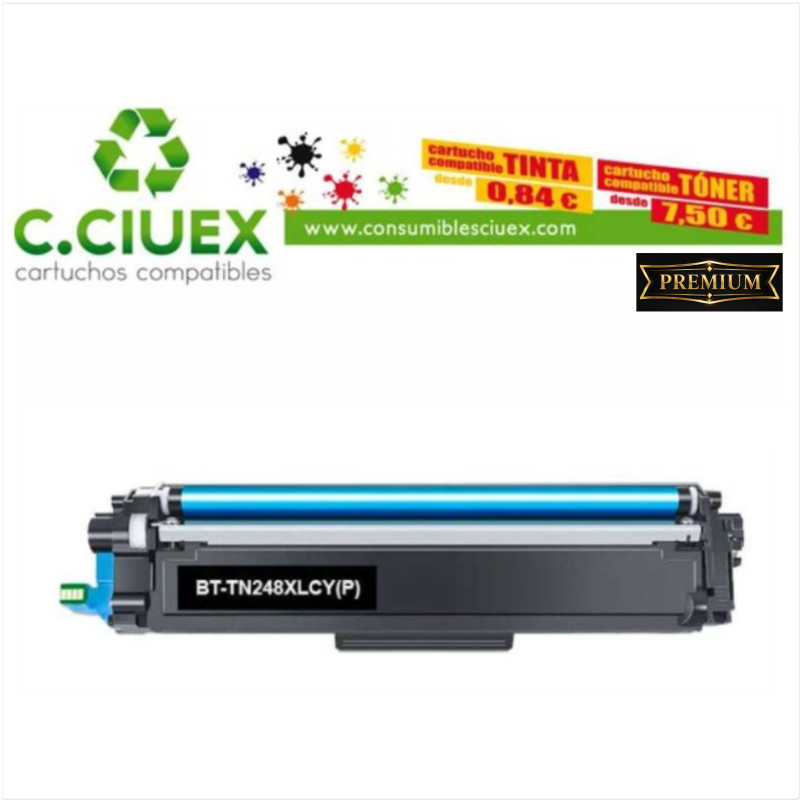 BROTHER COMPATIBLE TN248XL CYAN
