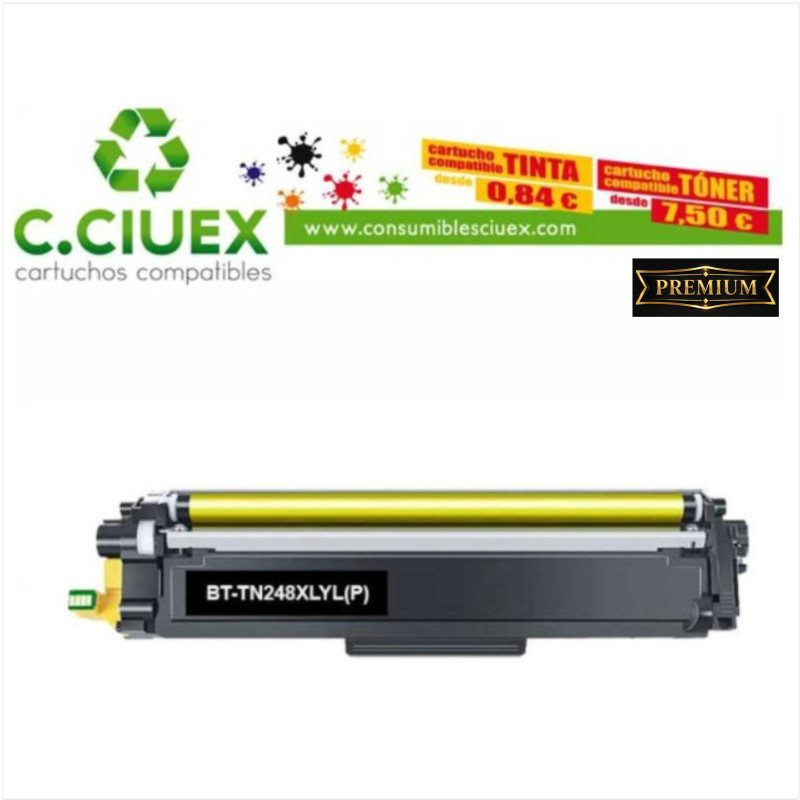 TONER COMPATIBLE BROTHER TN248XL AMARILLO