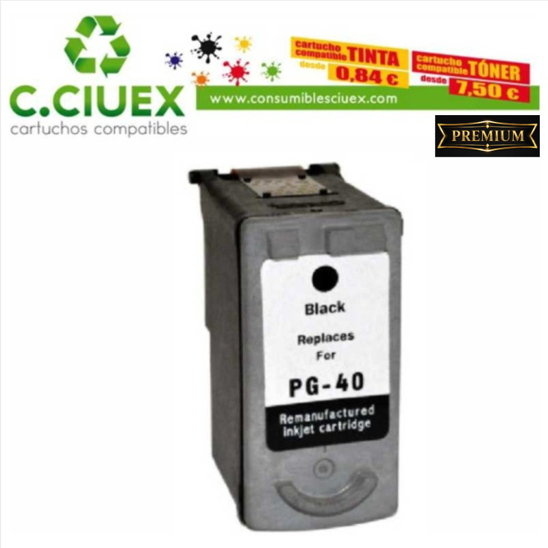 Tinta Compatible Canon PG-40 Negro