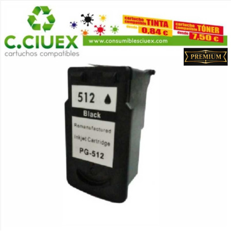 TINTA COMPATIBLE CANON PG512 NEGRO