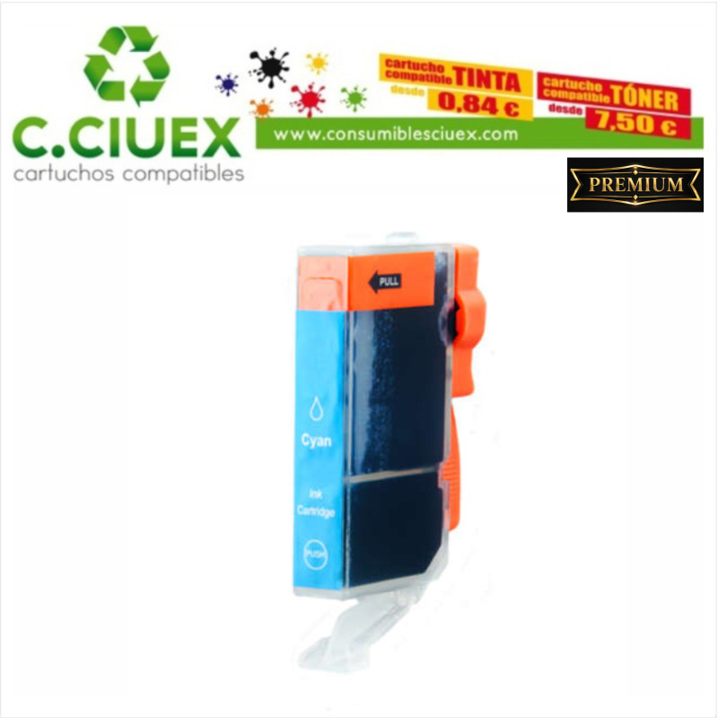 Tinta Compatible Canon CLI-571XL Cyan