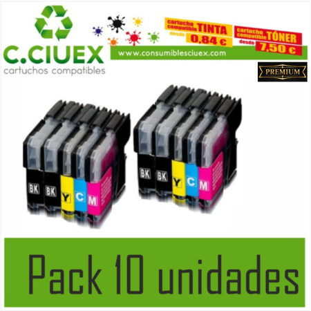 BROTHER COMPATIBLE LC3219XL PACK 10 UNIDADES