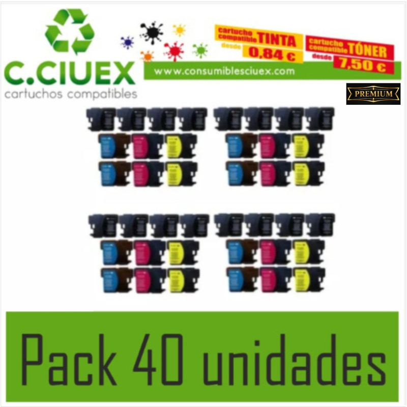 BROTHER COMPATIBLE LC3219XL PACK 40 UNIDADES