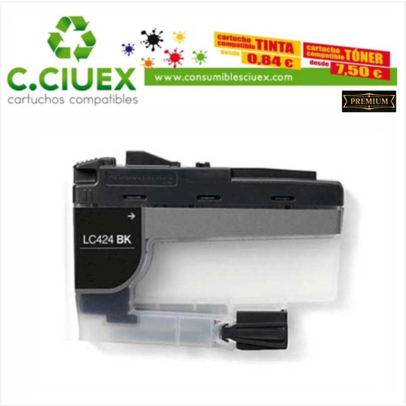 BROTHER COMPATIBLE LC424 NEGRO