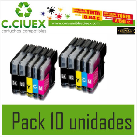 TINTA COMPATIBLE LC 424 PACK 10 UNIDADES