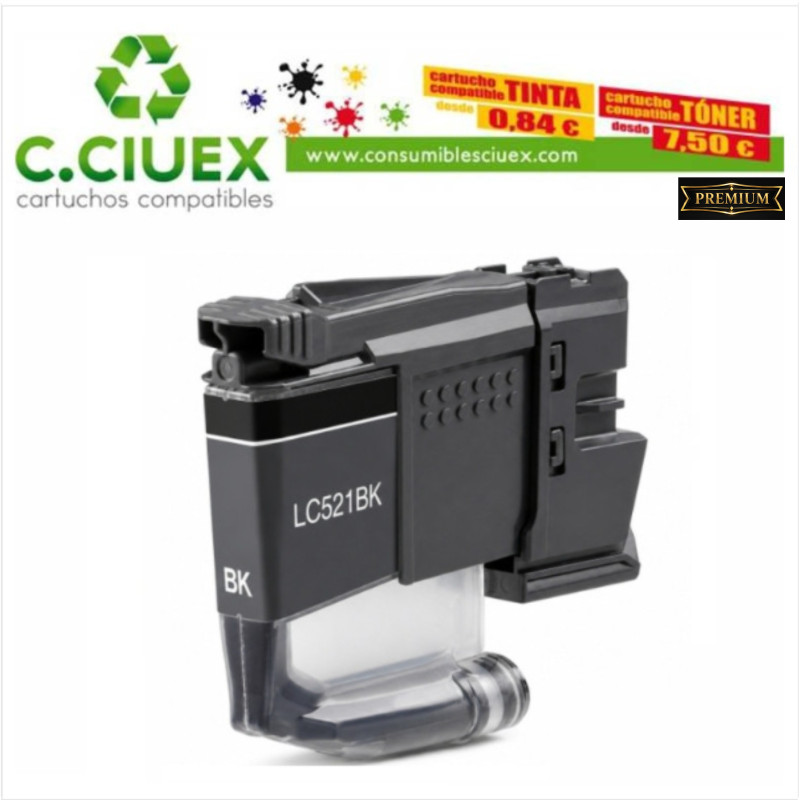 BROTHER COMPATIBLE LC521 NEGRO