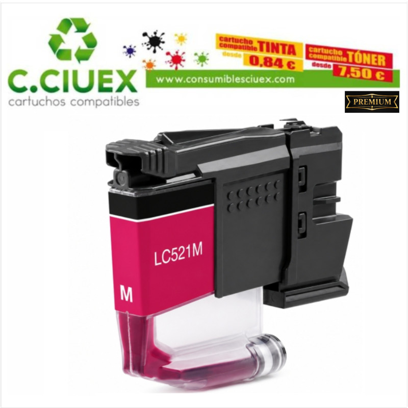 BROTHER COMPATIBLE LC521 MAGENTA