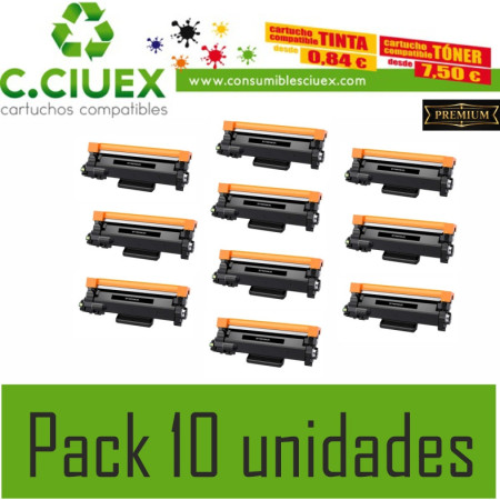 TONER COMPATIBLE  BROTHER TN2510XXL PACK 10 UNIDADES