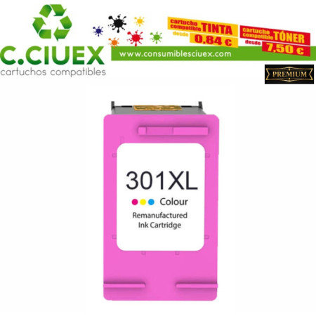 TINTA COMPATIBLE HP 301XL COLOR