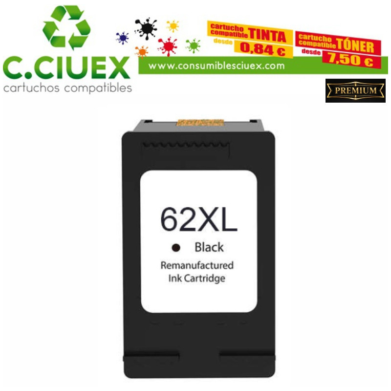 Tinta Compatible HP 62XL Color