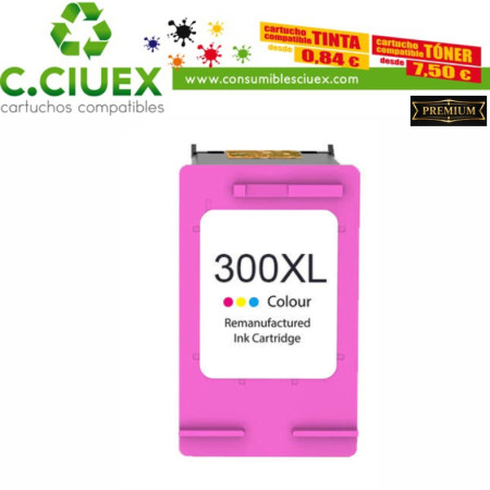 TINTA COMPATIBLE HP 300XL COLOR