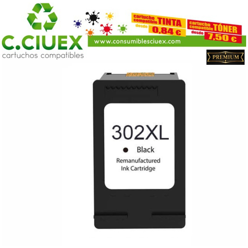 TINTA COMPATIBLE HP 302XL BK COLOR NEGRO