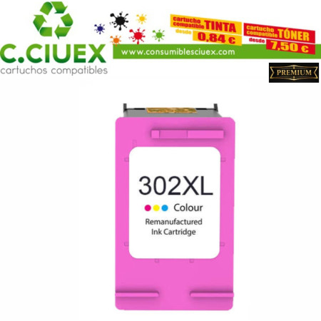 TINTA COMPATIBLE HP 302XL C TRICOLOR