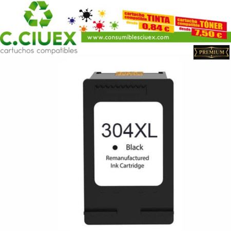 HP 304XL NEGRO CARTUCHO DE TINTA REMANUFACTURADO N9K06AE/N9K08AE