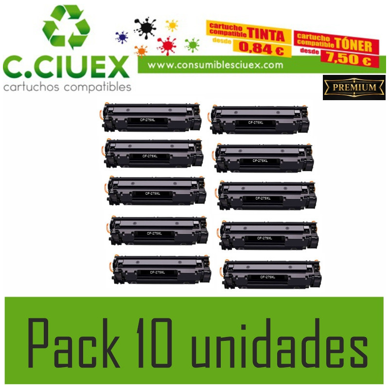HP CF279XL COMPATIBLE  PACK 10 UNIDADES