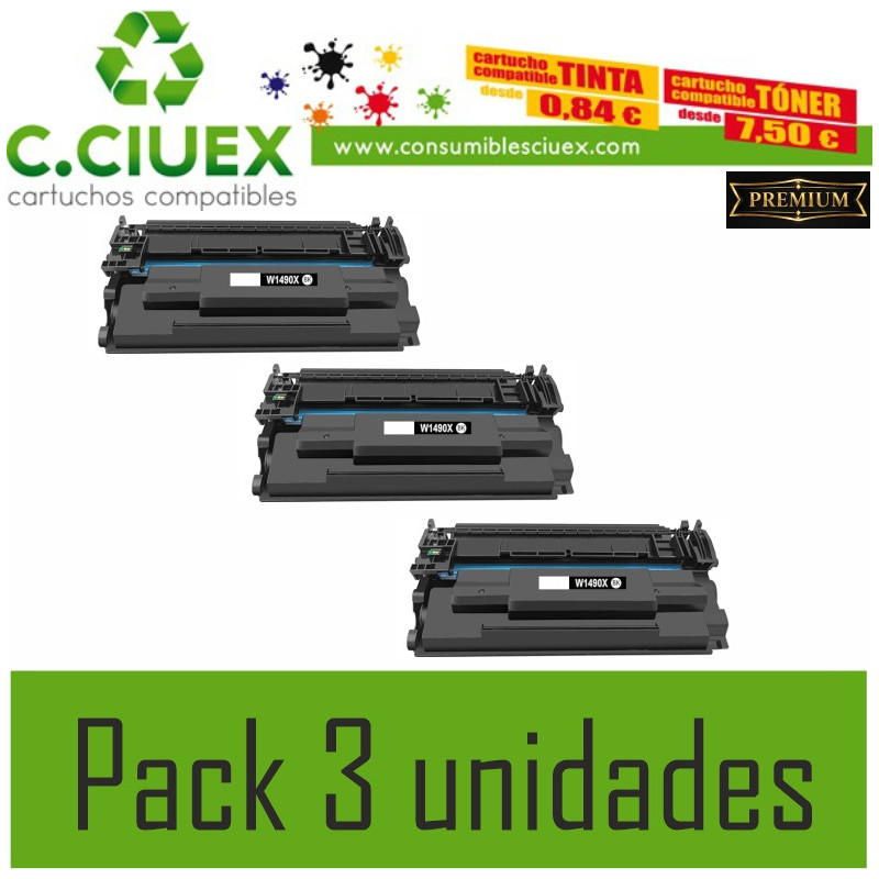 HP1490X COMPATIBLE PACK 3 UNIDADES