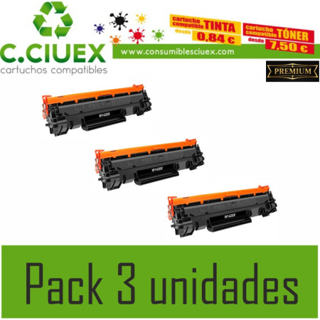 HP W1420XL COMPATIBLE PACK 3 UNIDADES