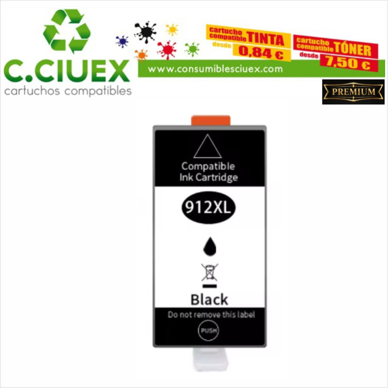 TINTA COMPATIBLE HP 912XL NEGRO