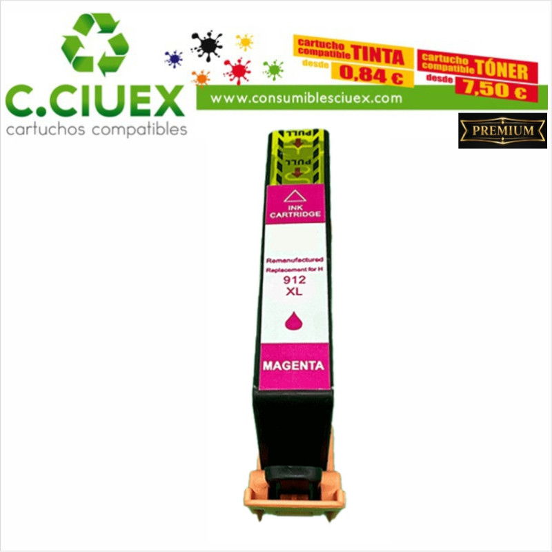 TINTA COMPATIBLE HP912XL MAGENTA