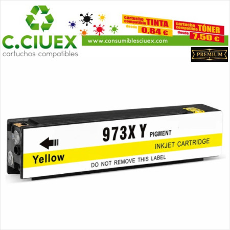 TINTA COMPATIBLE HP 973XL AMARILLO