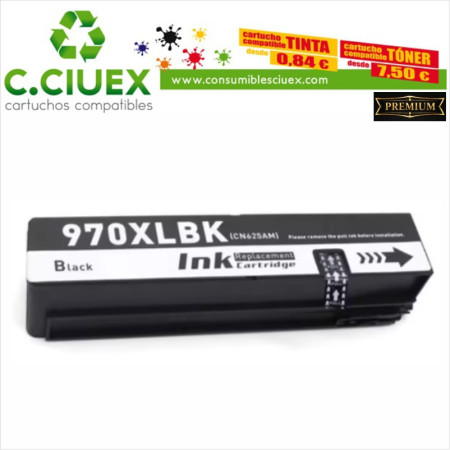 TINTA COMPATIBLE HP 970XL NEGRO (CN625AE)