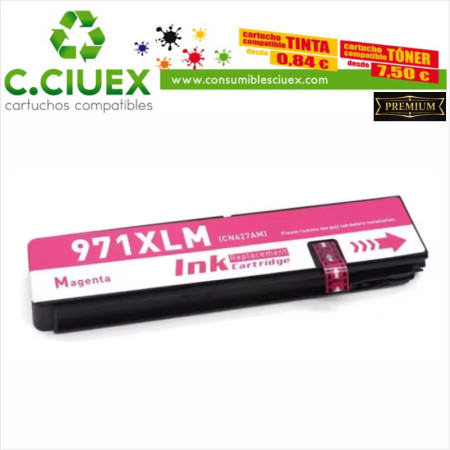 TINTA COMPATIBLE HP 971XL MAGENTA (CN627AE)