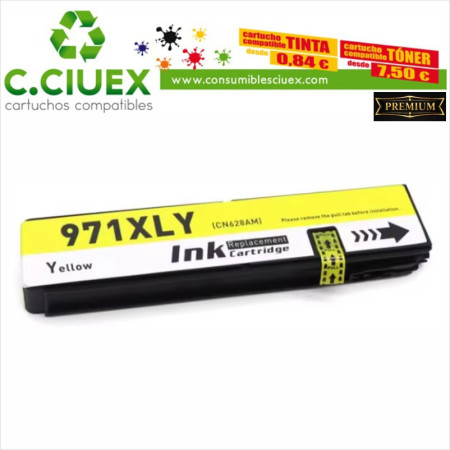 TINTA COMPATIBLE HP 971XL AMARILLO (CN628AE)