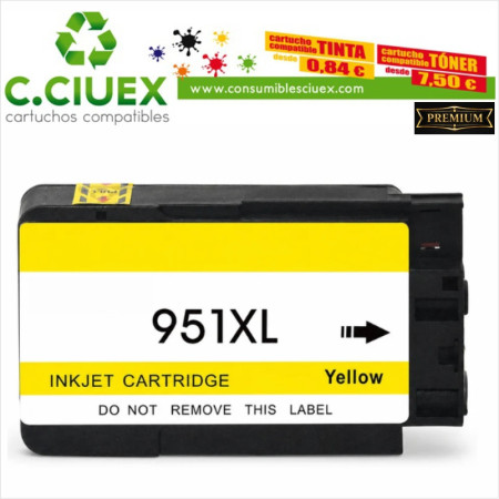 TINTA COMPATIBLE HP 951XL AMARILLO (CN048AE)