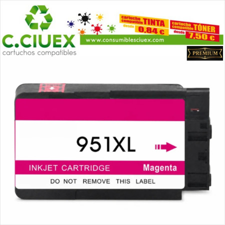 TINTA COMPATIBLE HP 951XL MAGENTA (CN047AE)