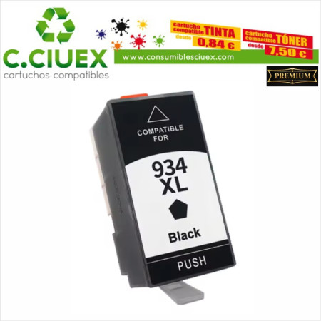 TINTA COMPATIBLE HP 934XL NEGRO