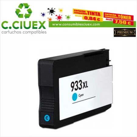 TINTA COMPATIBLE HP 933XL CYAN (CN054AE)